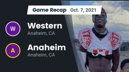 Recap: Western  vs. Anaheim  2021