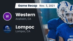 Recap: Western  vs. Lompoc  2021