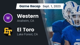 Recap: Western  vs. El Toro  2023