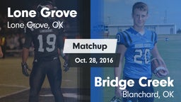 Matchup: Lone Grove vs. Bridge Creek  2016