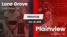 Matchup: Lone Grove vs. Plainview  2018
