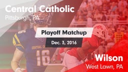 Matchup: Central Catholic vs. Wilson  2016