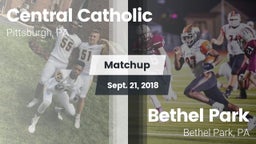 Matchup: Central Catholic vs. Bethel Park  2018