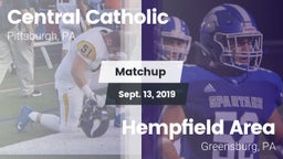 Matchup: Central Catholic vs. Hempfield Area  2019