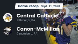 Recap: Central Catholic  vs. Canon-McMillan  2020