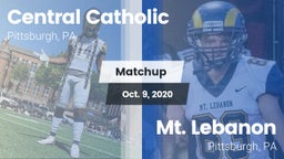Matchup: Central Catholic vs. Mt. Lebanon  2020
