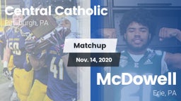 Matchup: Central Catholic vs. McDowell  2020