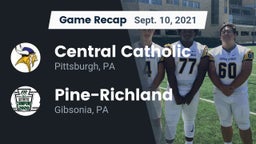 Recap: Central Catholic  vs. Pine-Richland  2021