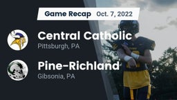 Recap: Central Catholic  vs. Pine-Richland  2022