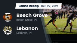 Recap: Beech Grove  vs. Lebanon  2021