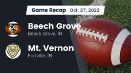 Recap: Beech Grove  vs. Mt. Vernon  2023