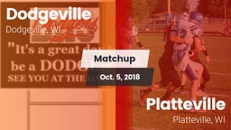 Matchup: Dodgeville vs. Platteville  2018