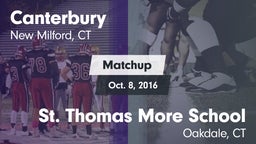 Matchup: Canterbury High vs. St. Thomas More School 2016