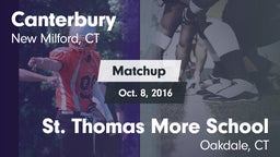 Matchup: Canterbury High vs. St. Thomas More School 2016