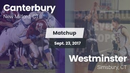 Matchup: Canterbury High vs. Westminster  2017