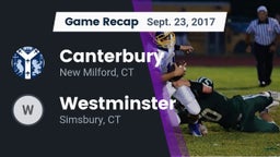 Recap: Canterbury  vs. Westminster  2017