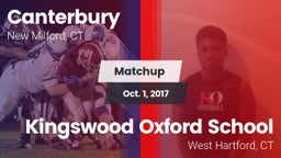 Matchup: Canterbury High vs. Kingswood Oxford School 2017