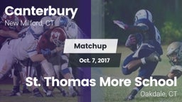 Matchup: Canterbury High vs. St. Thomas More School 2017