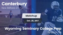 Matchup: Canterbury High vs. Wyoming Seminary College Prep  2017