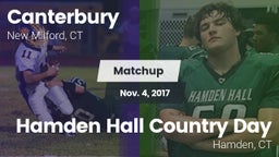 Matchup: Canterbury High vs. Hamden Hall Country Day  2017