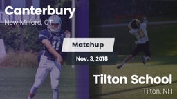Matchup: Canterbury High vs. Tilton School 2018