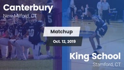 Matchup: Canterbury High vs. King School 2019