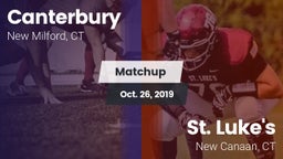 Matchup: Canterbury High vs. St. Luke's  2019