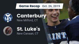 Recap: Canterbury  vs. St. Luke's  2019