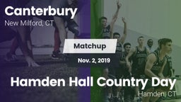 Matchup: Canterbury High vs. Hamden Hall Country Day  2019