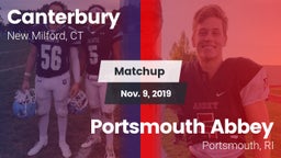 Matchup: Canterbury High vs. Portsmouth Abbey  2019