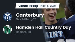 Recap: Canterbury  vs. Hamden Hall Country Day  2021