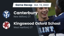 Recap: Canterbury  vs. Kingswood Oxford School 2022