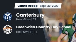 Recap: Canterbury  vs. Greenwich Country Day School 2023