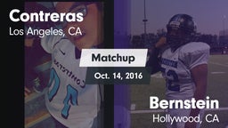 Matchup: Contreras vs. Bernstein  2016