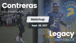 Matchup: Contreras vs. Legacy  2017