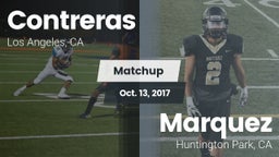 Matchup: Contreras vs. Marquez  2017