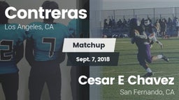 Matchup: Contreras vs. Cesar E Chavez  2018