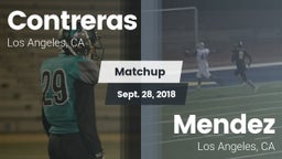 Matchup: Contreras vs. Mendez  2018