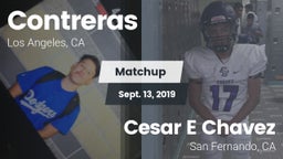 Matchup: Contreras vs. Cesar E Chavez  2019