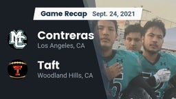 Recap: Contreras  vs. Taft  2021
