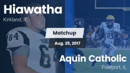 Matchup: Hiawatha vs. Aquin Catholic  2017
