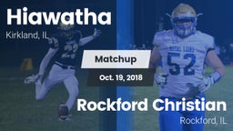 Matchup: Hiawatha vs. Rockford Christian  2018