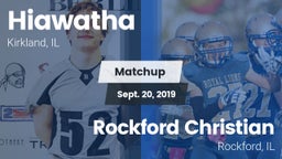 Matchup: Hiawatha vs. Rockford Christian  2019
