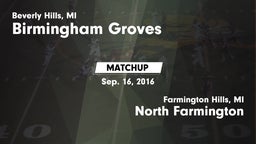 Matchup: Groves vs. North Farmington  2016