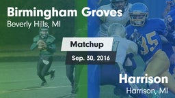 Matchup: Groves vs. Harrison  2016