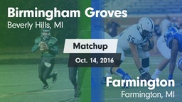 Matchup: Groves vs. Farmington  2016