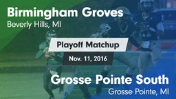 Matchup: Groves vs. Grosse Pointe South  2016