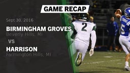 Recap: Birmingham Groves  vs. Harrison  2016