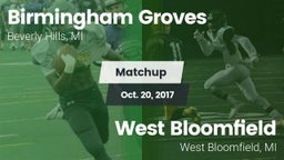Matchup: Groves vs. West Bloomfield  2017
