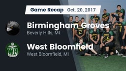 Recap: Birmingham Groves  vs. West Bloomfield  2017